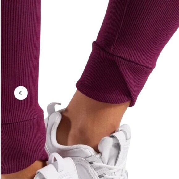Gymshark Slounge Purple Ribbed Leggings - Picture 4 of 8